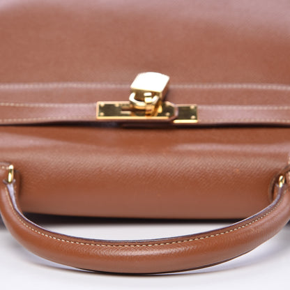 Hermes Courchevel Kelly Retourne 35 Gold 33 of 40