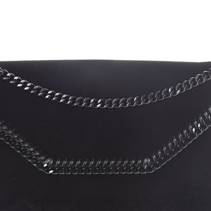Stella McCartney Velvet Effect Falabella Shoulder Bag Black 7 of 9
