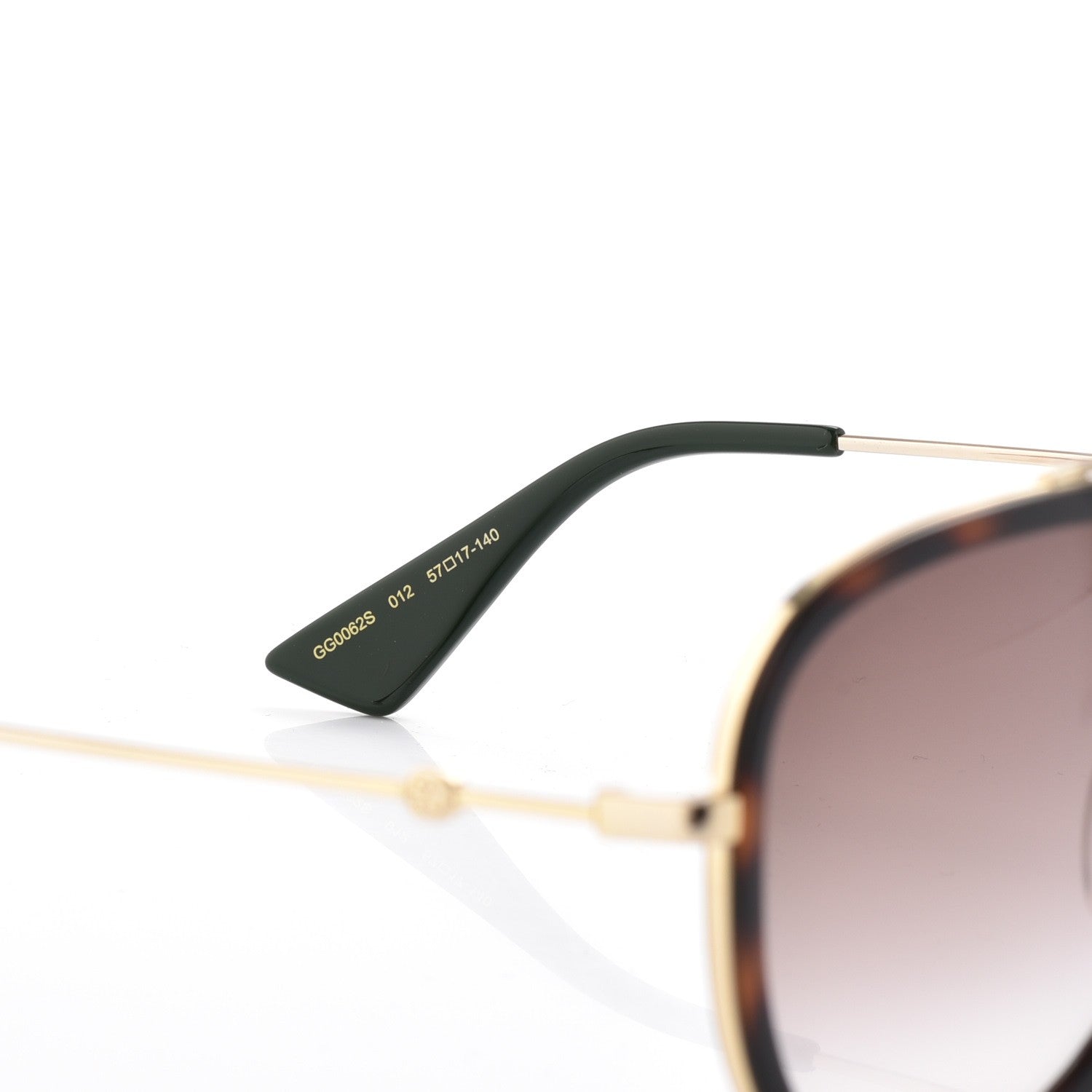 Gucci Aviator Sunglasses GG0062S Tortoise 8 of 9