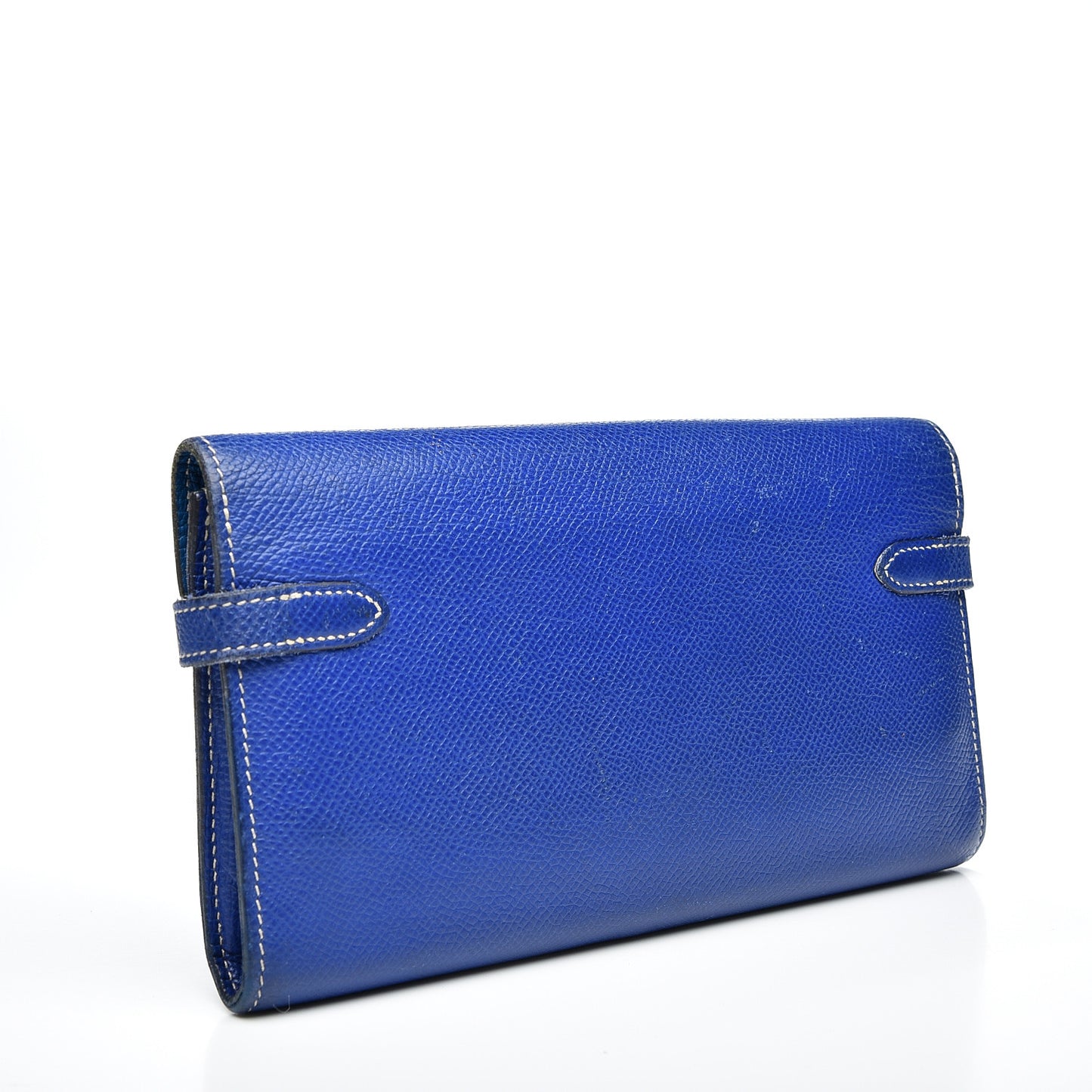 Epsom Kelly Longue Wallet Bleu Electrique Cobalt