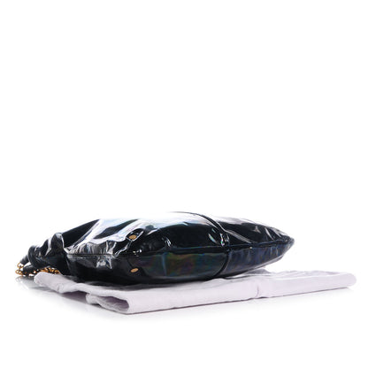 Jimmy Choo Patent Tasha Hobo Petrol 4 of 7