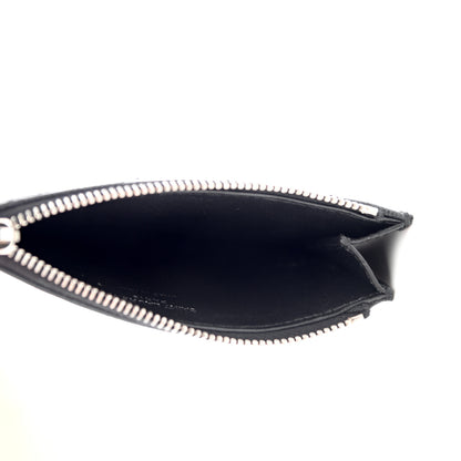 Saint Laurent Monogram Grain de Poudre 5 Fragments Zip Pouch Card Holder Black 5 of 7