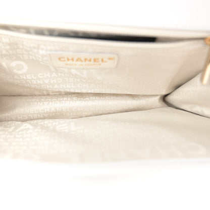 Chanel Lambskin Chocolate Bar Mademoiselle Flap Black White 5 of 10