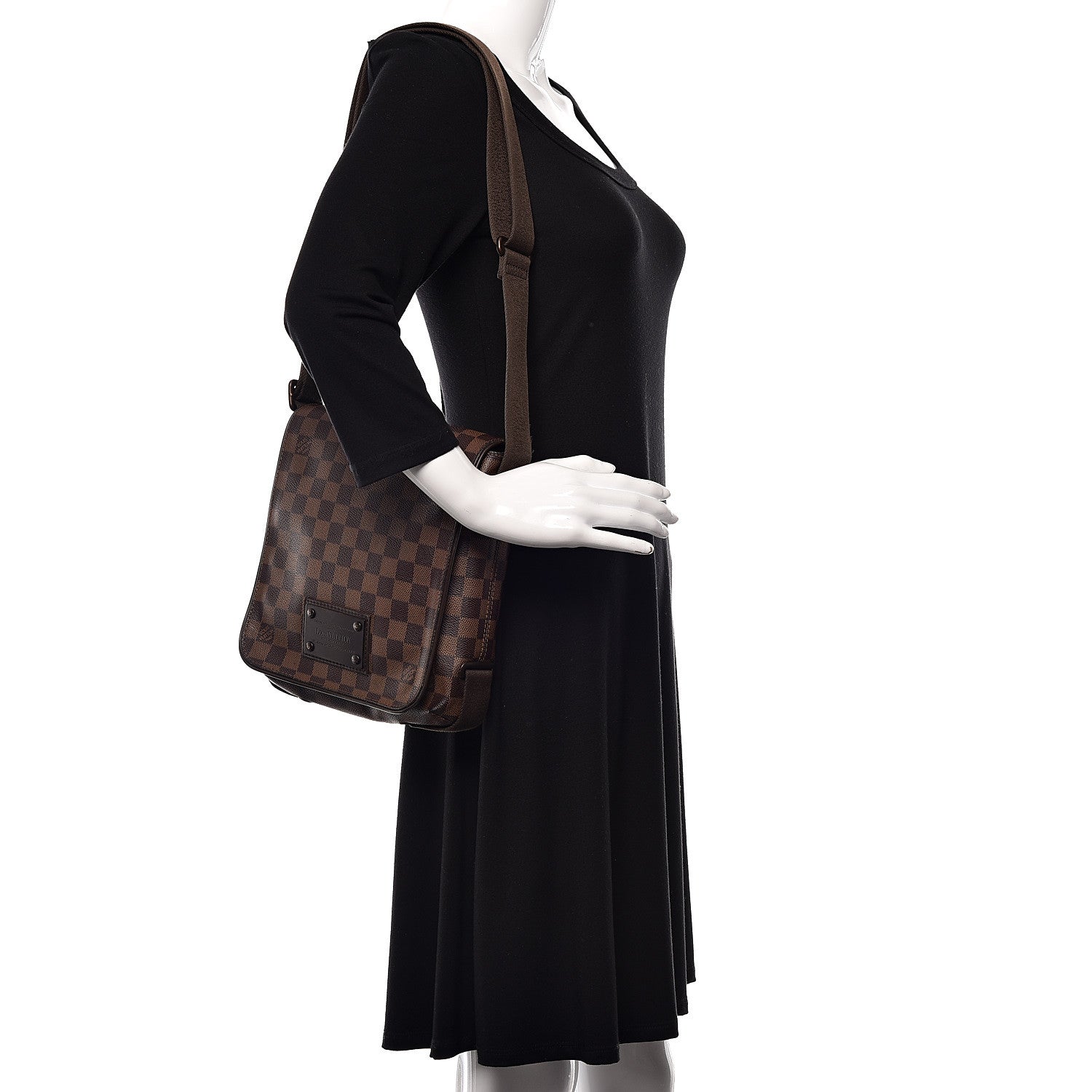 Louis Vuitton Damier Ebene Brooklyn PM 2 of 15
