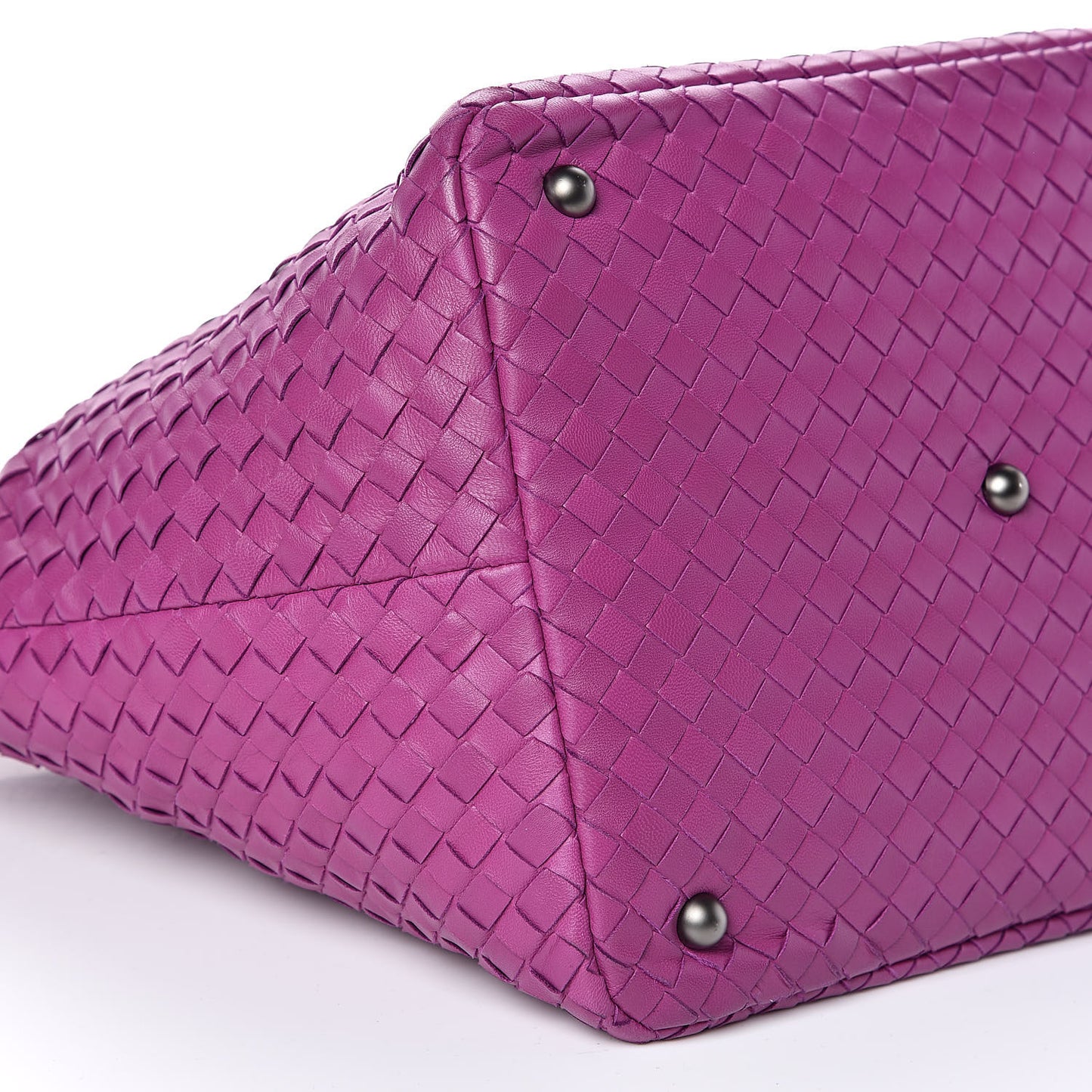 Nappa Intrecciato Top Handle Tote Orchid