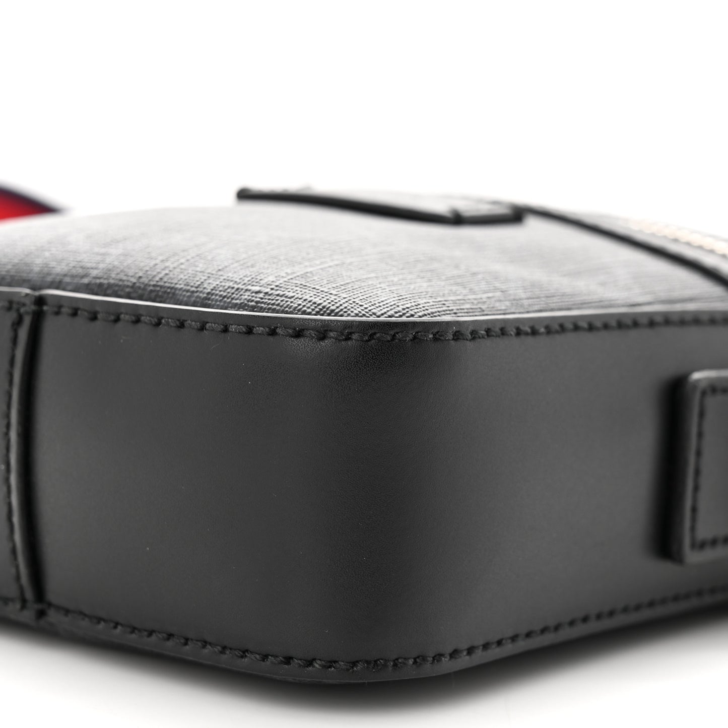 GG Supreme Monogram Appia Calfskin Web Messenger Bag Black Grey