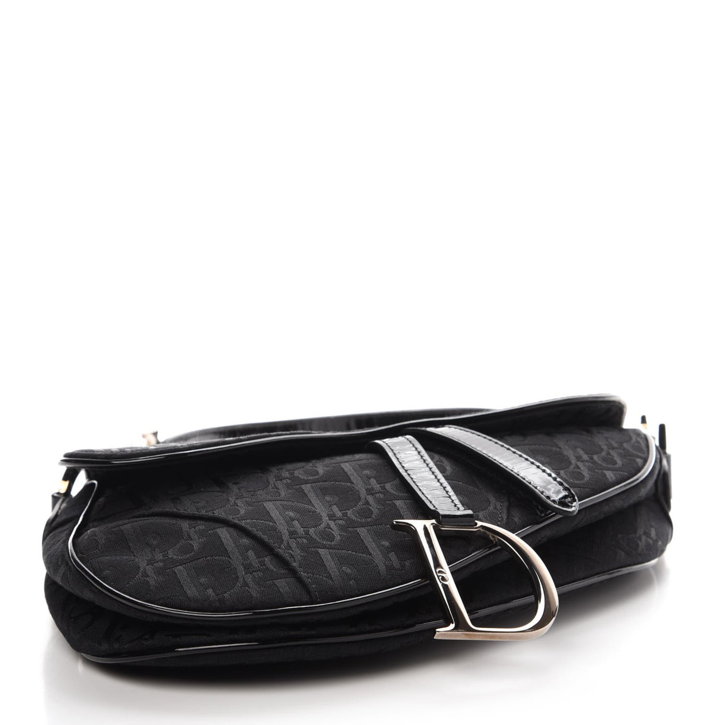 Monogram Saddle Bag Black