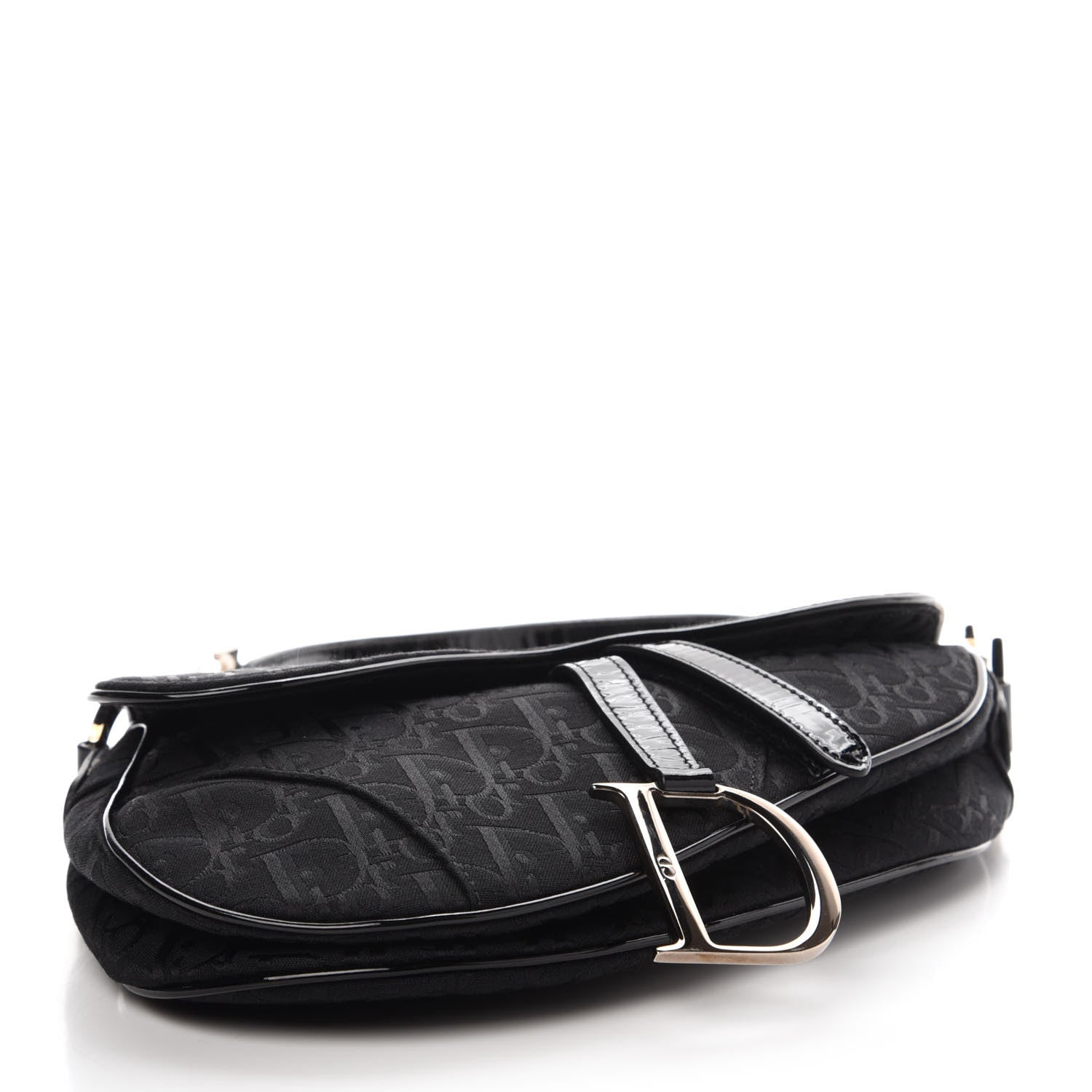 Christian Dior Monogram Saddle Bag Black 4 of 11