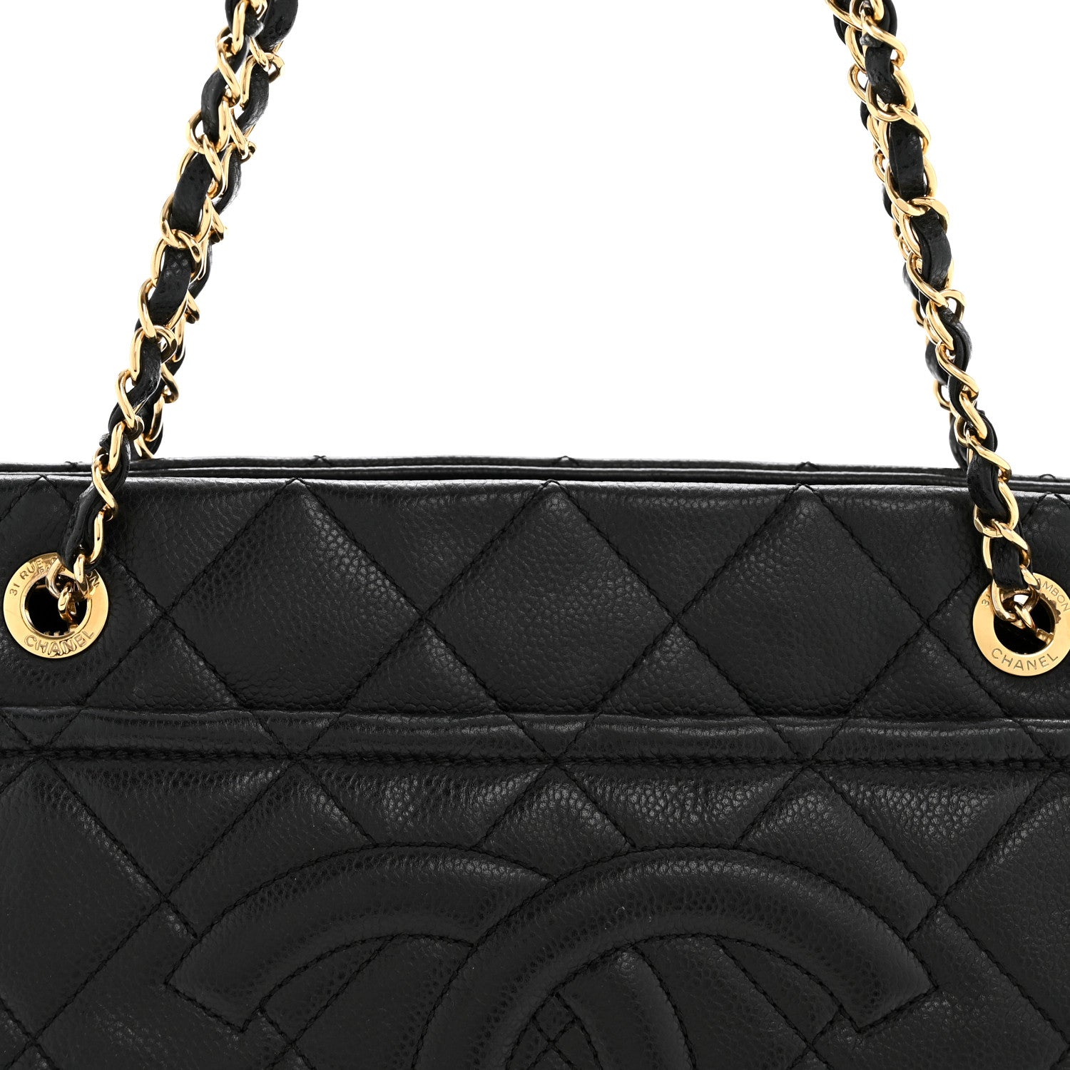 Chanel Caviar Quilted Timeless CC Soft Tote Black 8 of 14