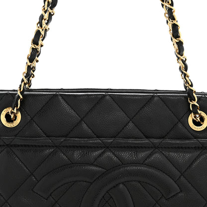 Chanel Caviar Quilted Timeless CC Soft Tote Black 8 of 14