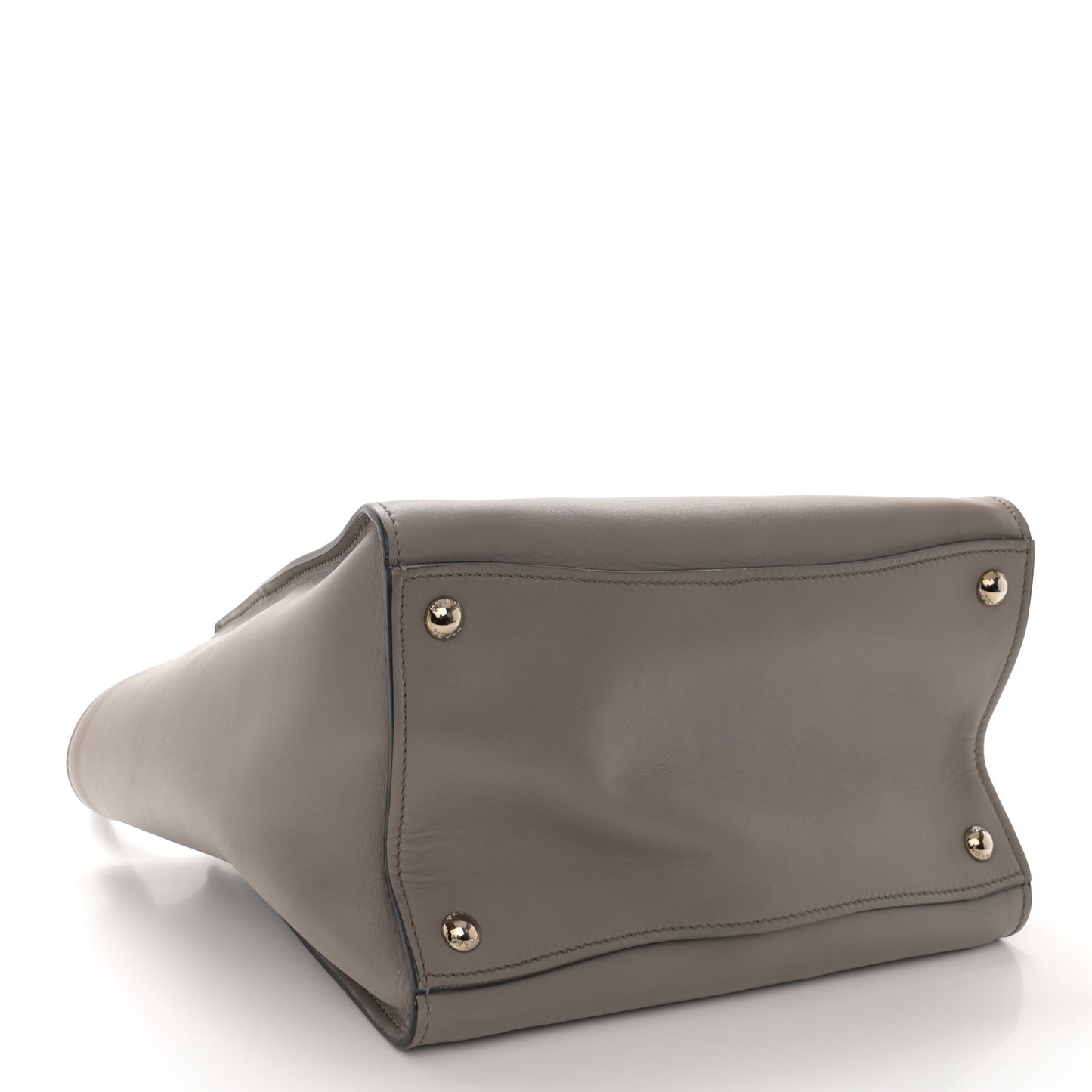 Glace Calf Twin Pocket Tote Argilla