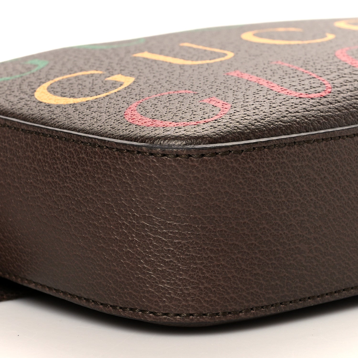 Gucci Textured Dollar Calfskin Gucci 100 Aria Belt Bag 90 36 New Acero Multicolor 10 of 13