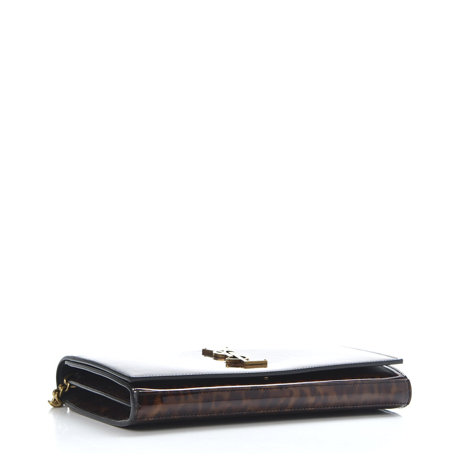 Patent Monogram Chain Wallet Tortoiseshell