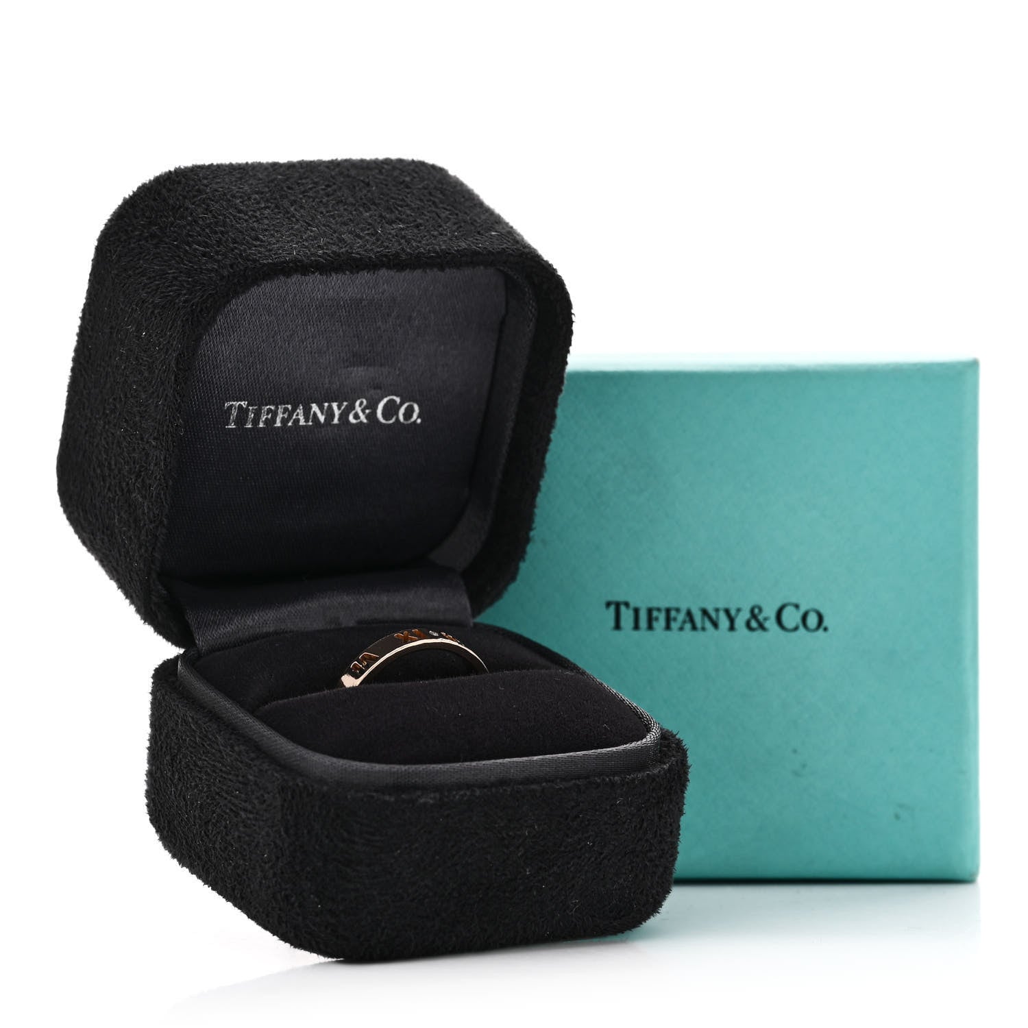 Tiffany 18K Rose Gold Diamond Atlas Pierced Ring 51 5.75 5 of 5