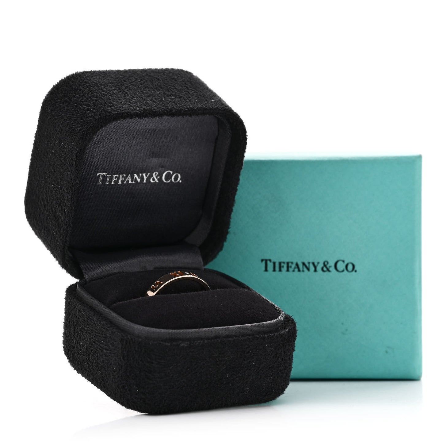 18K Rose Gold Diamond Atlas Pierced Ring 51 5.75