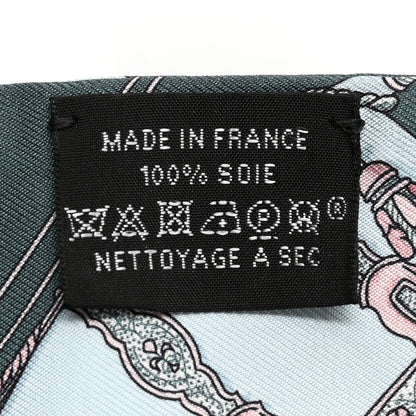 Hermes Silk Grand Apparat Twilly Vert Argile Rose 3 of 5