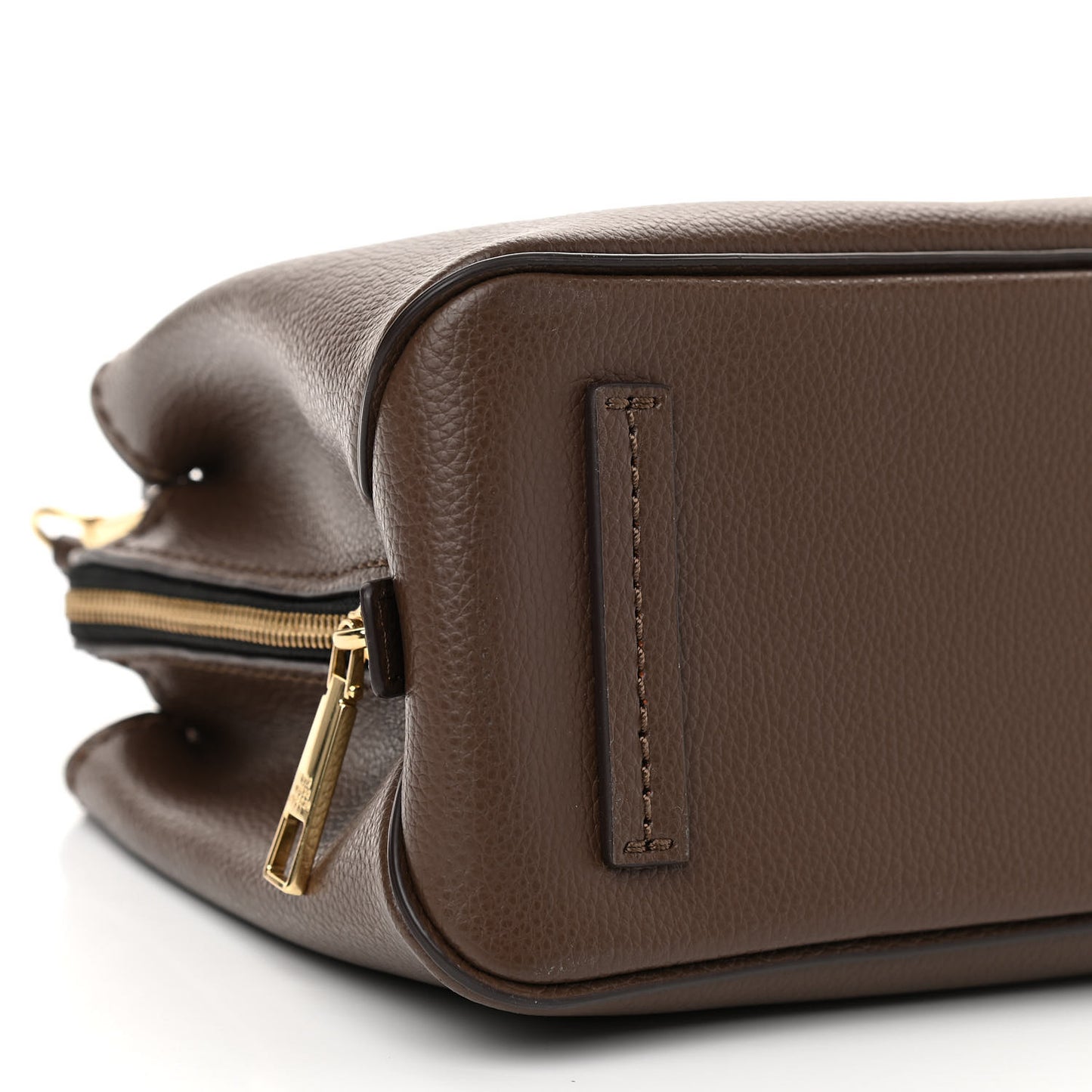 Pebbled Calfskin Editor Shopping Tote Brown