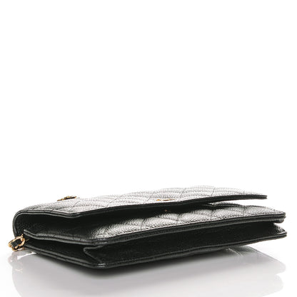 Chanel Caviar Quilted Wallet On Chain WOC Black 4 of 8
