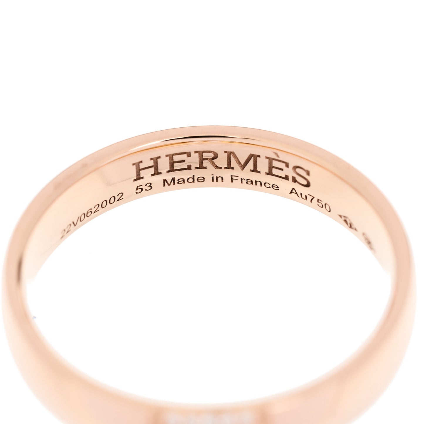 18K Rose Gold Diamond Ever Herakles Wedding Band Ring 53 6.5
