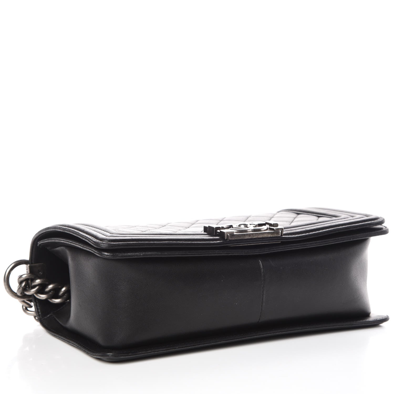 Chanel Lambskin Quilted Medium Boy Flap Black 4 of 10