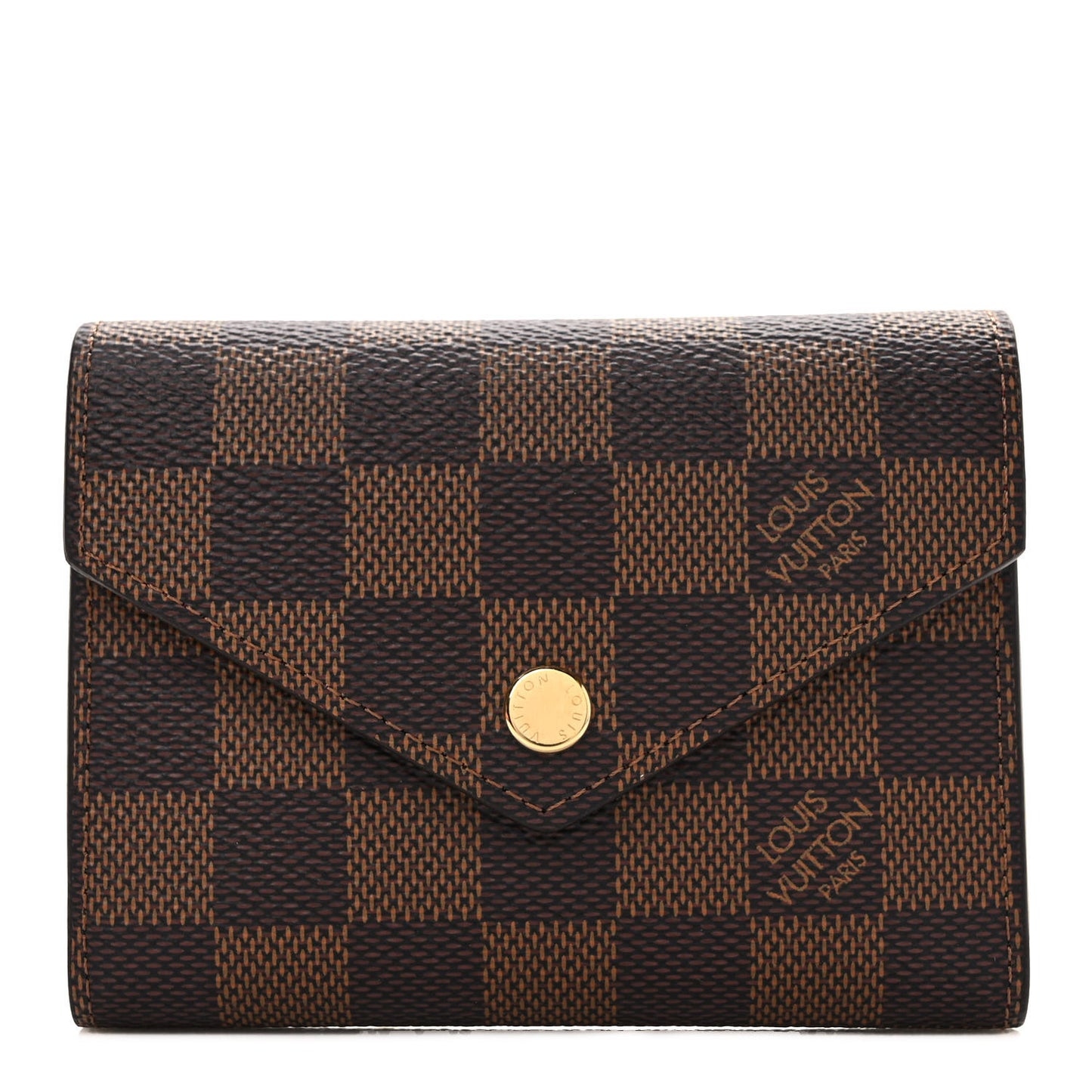 Damier Ebene Victorine Wallet Cherry