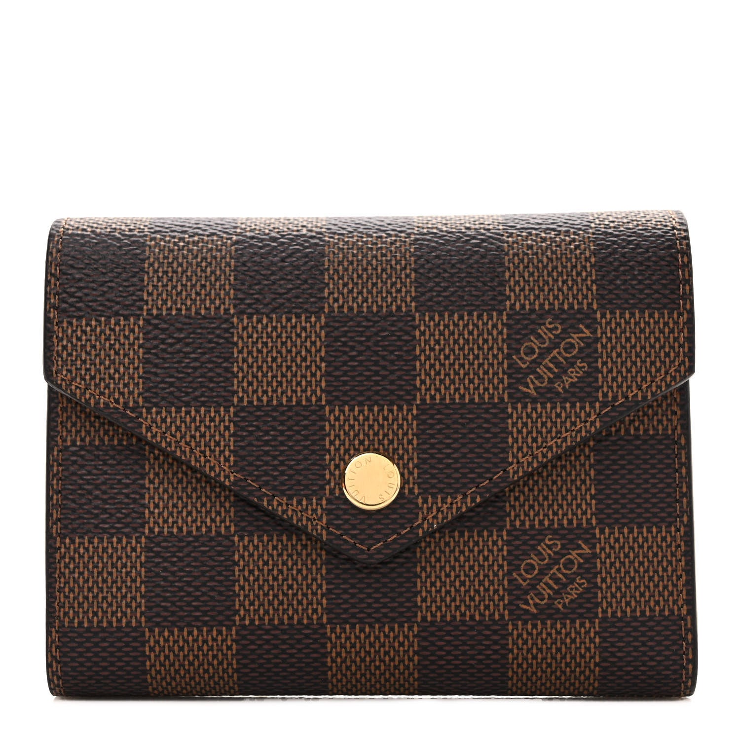 Louis Vuitton Damier Ebene Victorine Wallet Cherry 1 of 7
