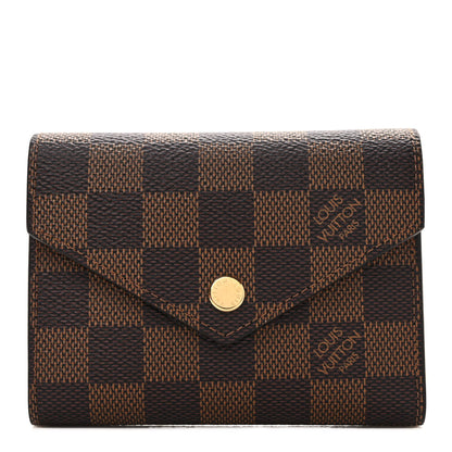 Louis Vuitton Damier Ebene Victorine Wallet Cherry 1 of 7