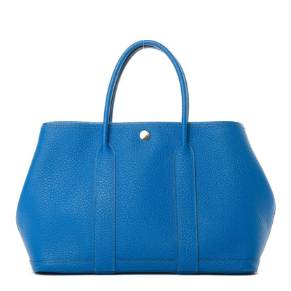 Hermes Vache Country Garden Party 30 TPM Bleu Zellige 1 of 13