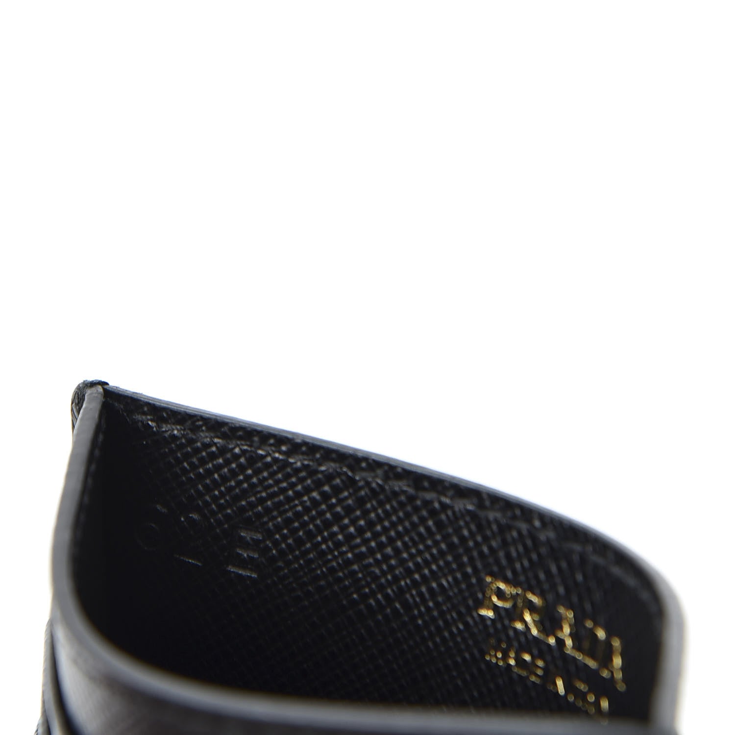 Prada Saffiano Shine Monochrome Card Holder Black 8 of 9
