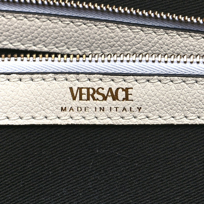 Versace Grained Calfskin La Medusa Chain Tote White 6 of 11