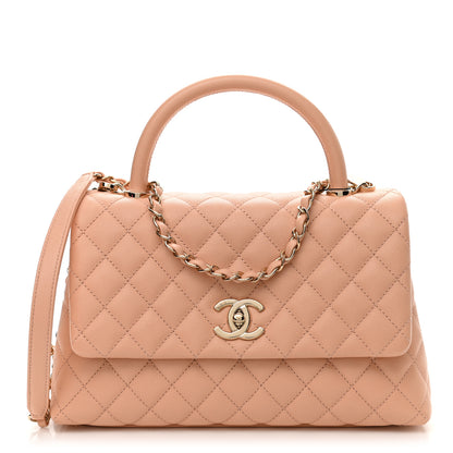 Chanel Caviar Quilted Small Coco Handle Flap Light Pink 1 of 11