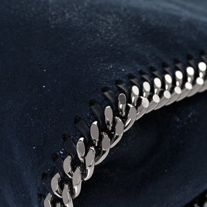 Stella McCartney Shaggy Deer Mini Falabella Fold Over Tote Navy 10 of 12