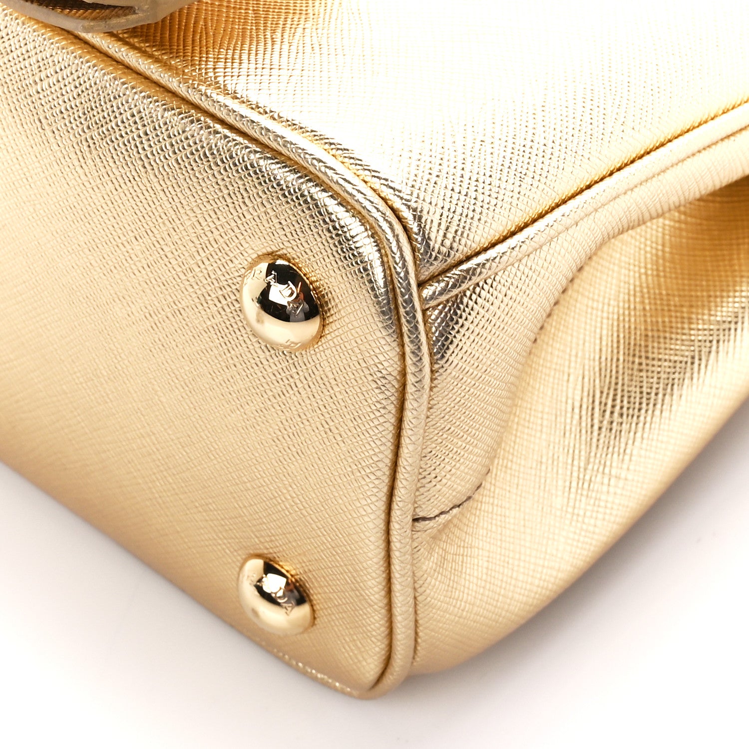 Prada Saffiano Lux Mini Galleria Double Zip Tote Platino 10 of 11