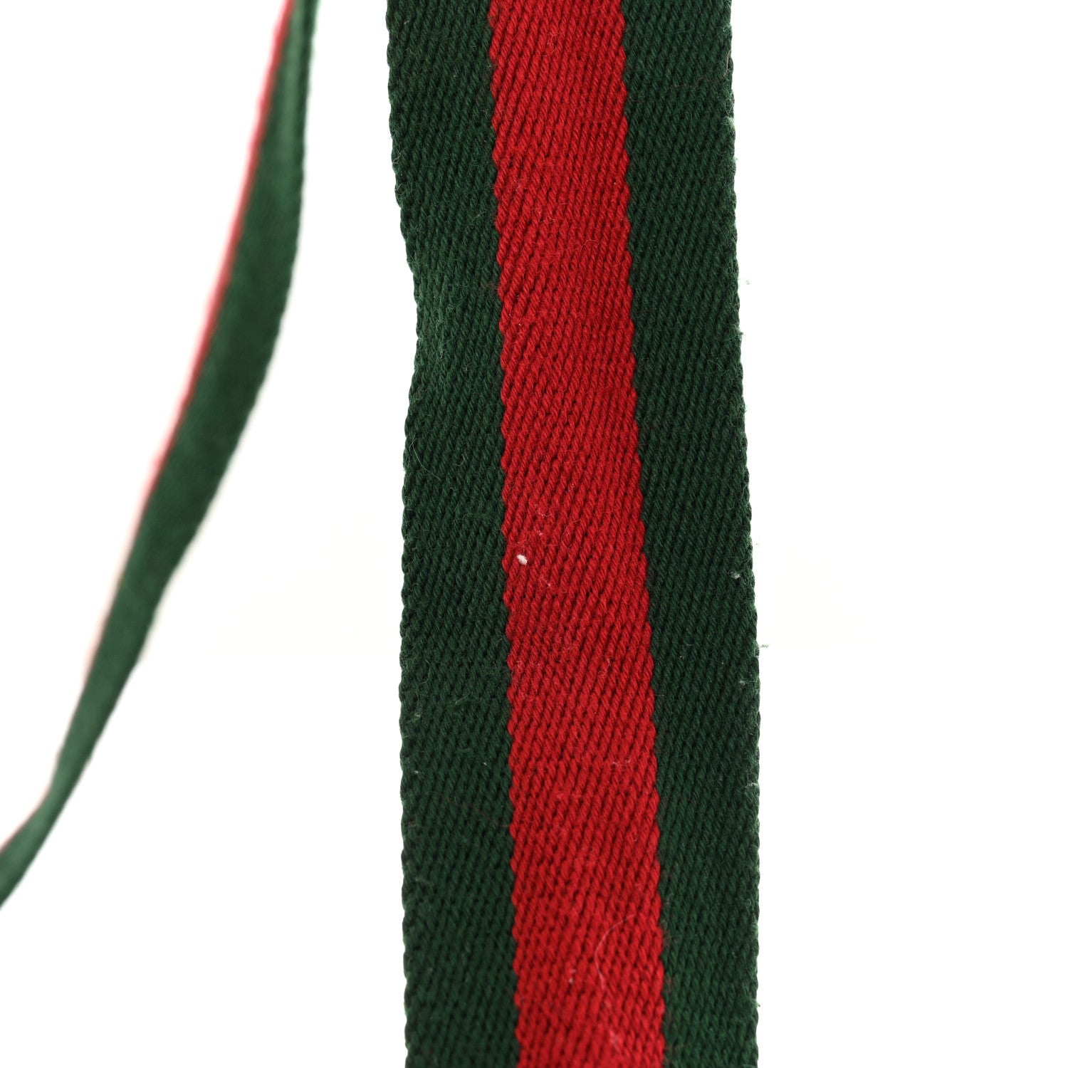 Gucci Nylon Calfskin Double G Web 40mm Belt Green Red Cuir 10 of 11