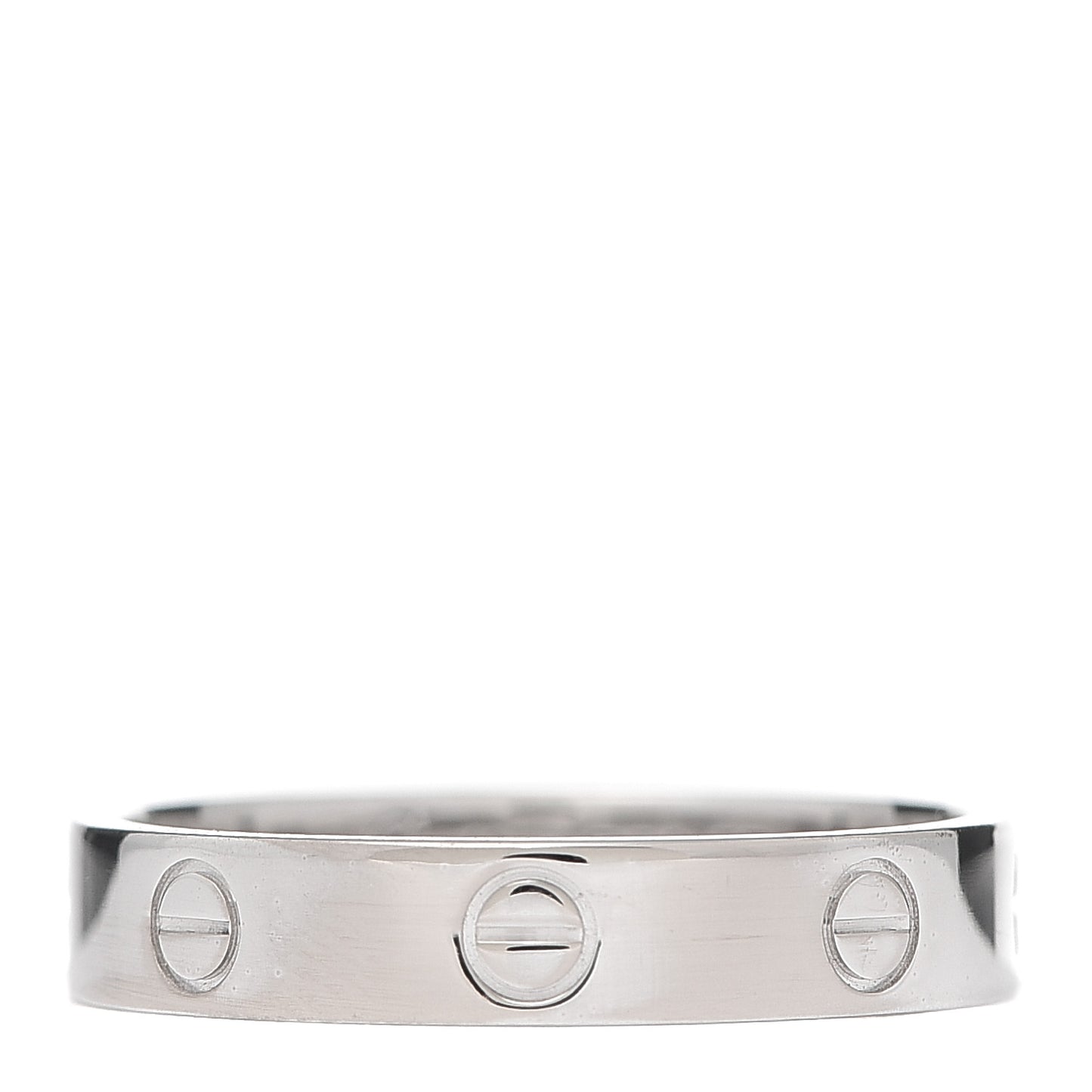 18K White Gold 4mm LOVE Wedding Band Ring 57 8