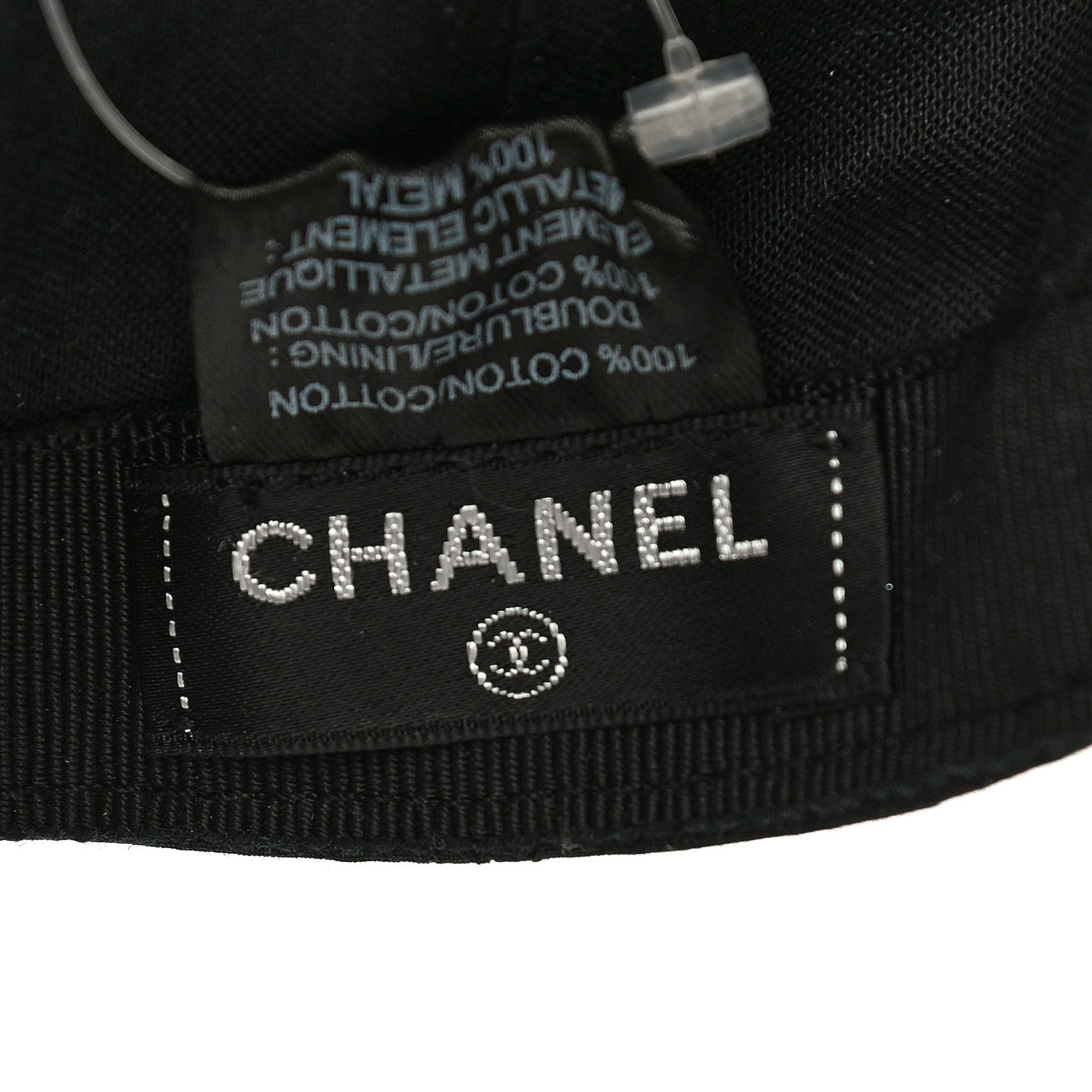 Chanel Cotton CC Cap Hat Black 5 of 6