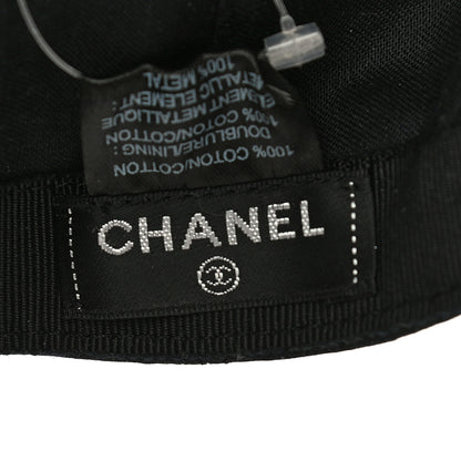 Chanel Cotton CC Cap Hat Black 5 of 6