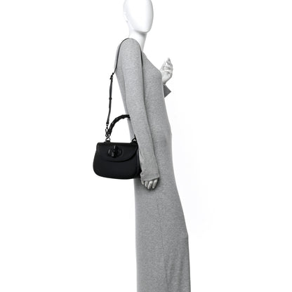 Gucci Boarded Dyana Lux Calfskin Web Monochrome Medium Bamboo 1947 Top Handle Bag Black 2 of 12