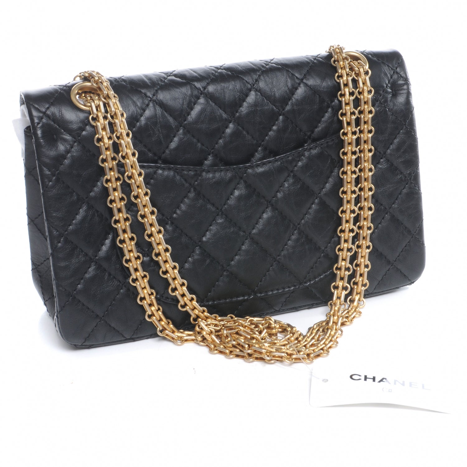 Chanel Aged Calfskin 2.55 Reissue 225 Flap Black 3 of 8