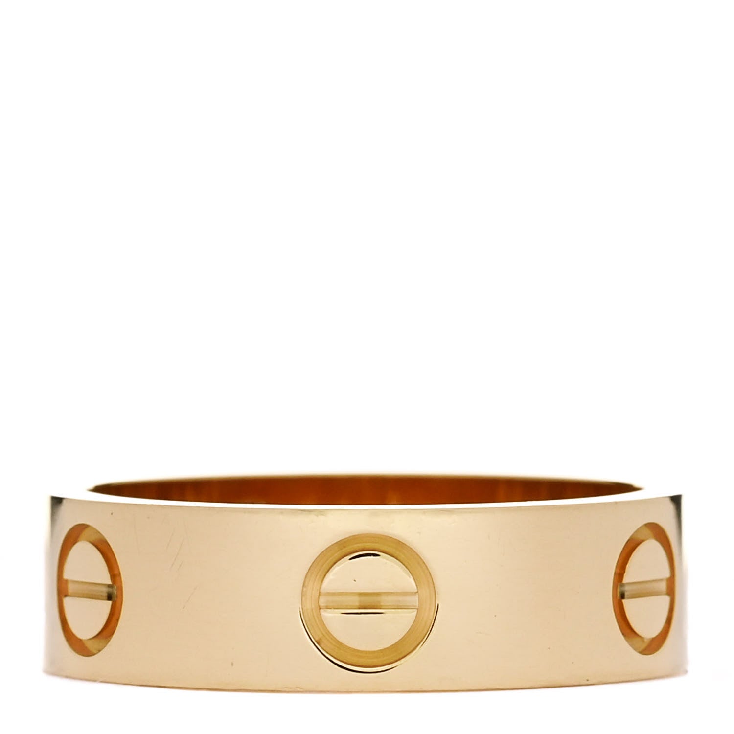 Cartier 18K Yellow Gold 5.5mm LOVE Ring 53 6.5 1 of 5