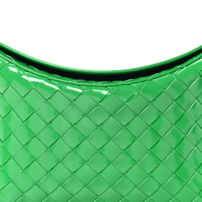 Bottega Veneta Brushed Calfskin Intrecciato Cradle Fold Over Shoulder Bag Parakeet 7 of 9