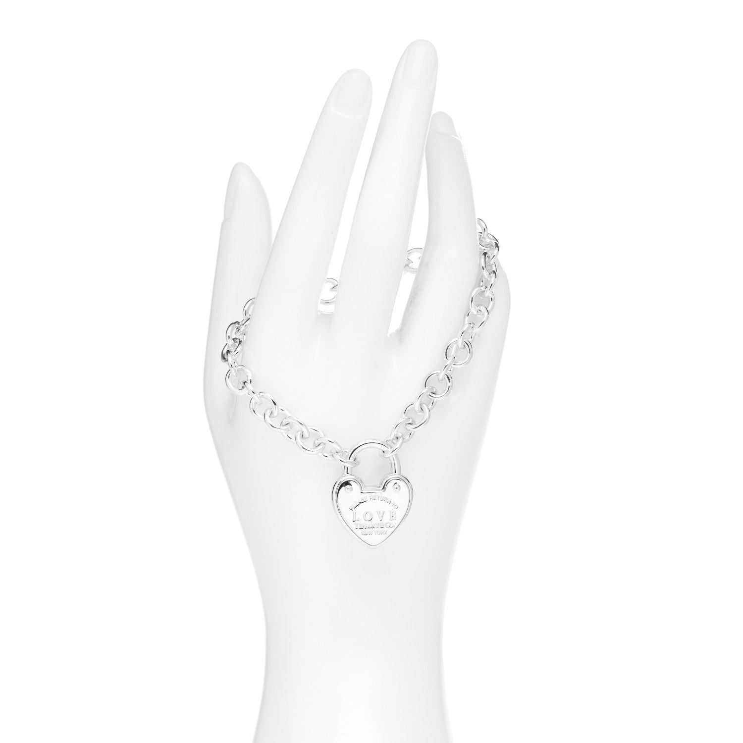 Tiffany Sterling Silver Return to Tiffany Love Lock Bracelet 2 of 4