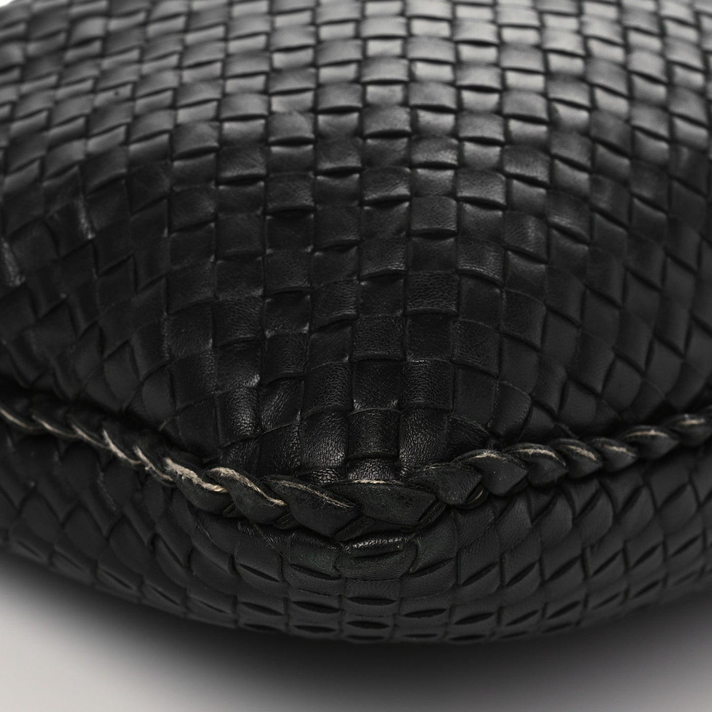 Nappa Intrecciato Large Veneta Hobo Black