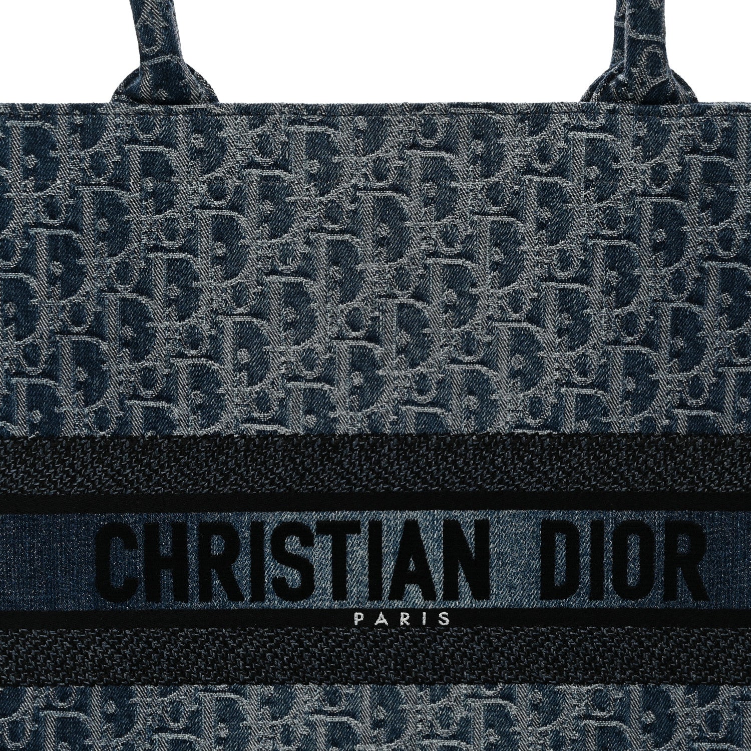 Christian Dior Oblique Denim Large Book Tote Blue 1923371