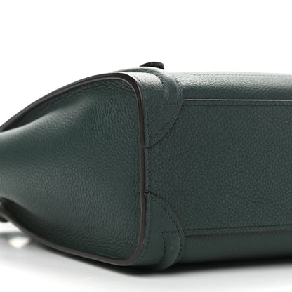 Celine Drummed Calfskin Nano Luggage Amazone 8 of 10