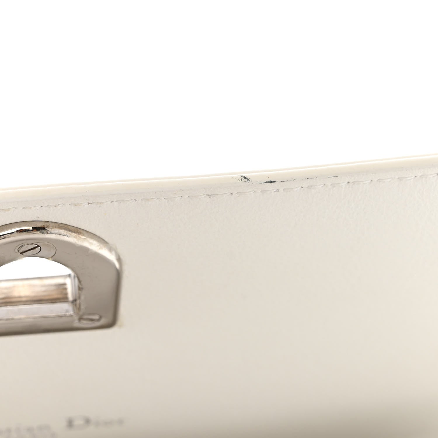 Christian Dior Goatskin Diorever Wallet On Chain Argent 12 of 12