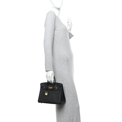 Hermes Togo Birkin 25 Black 2 of 11