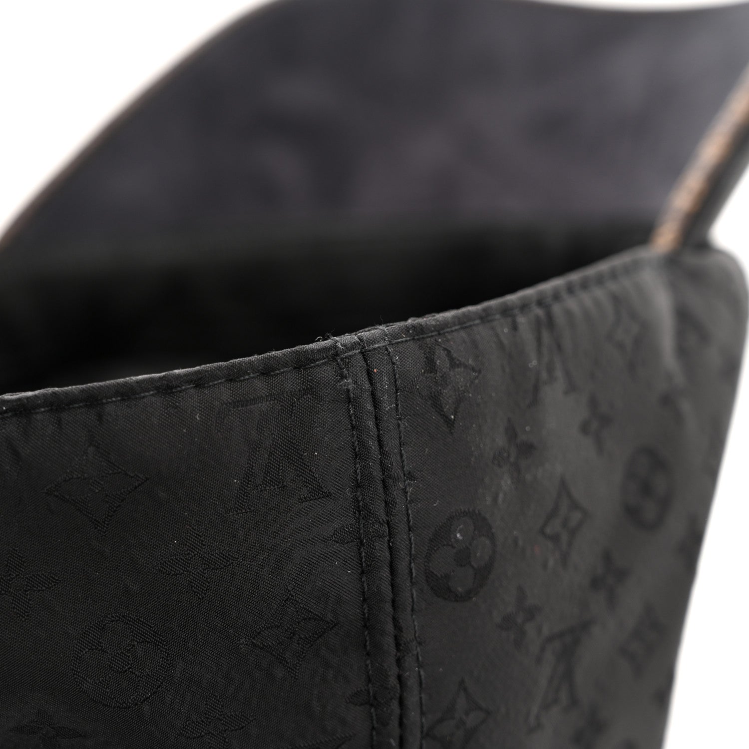 Louis Vuitton Polyester Silk Monogram Cap Ou Pas Cap Mini L Black 12 of 12