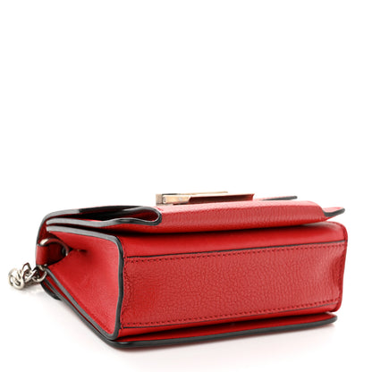 Givenchy Goatskin Mini GV3 Shoulder Bag Bright Red 3 of 8