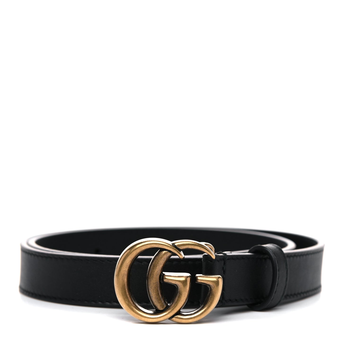 Calfskin Double G 20mm Belt 65 26 Black